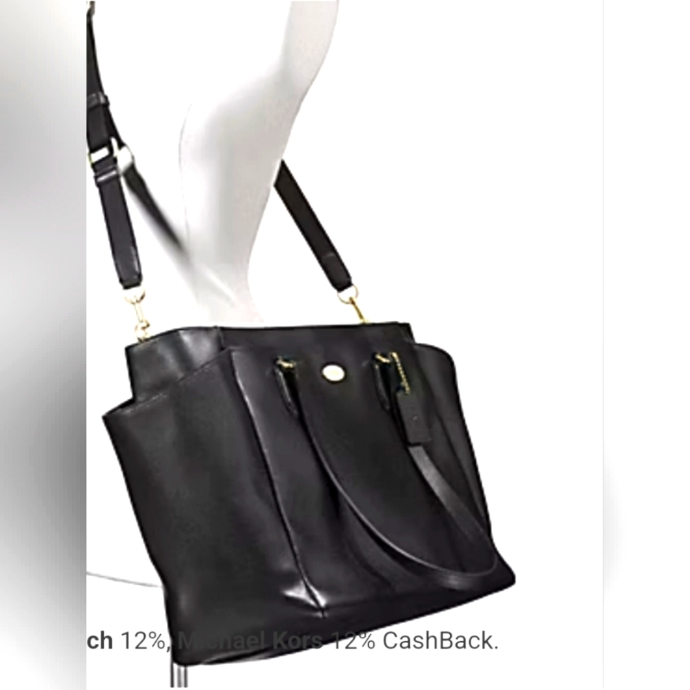Coach Dark Blue Leather Baby Tote Bag💙 - Picture 15 of 16
